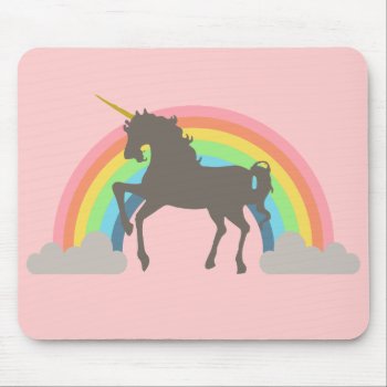 Unicorn Power Mouse Pad by Middlemind at Zazzle