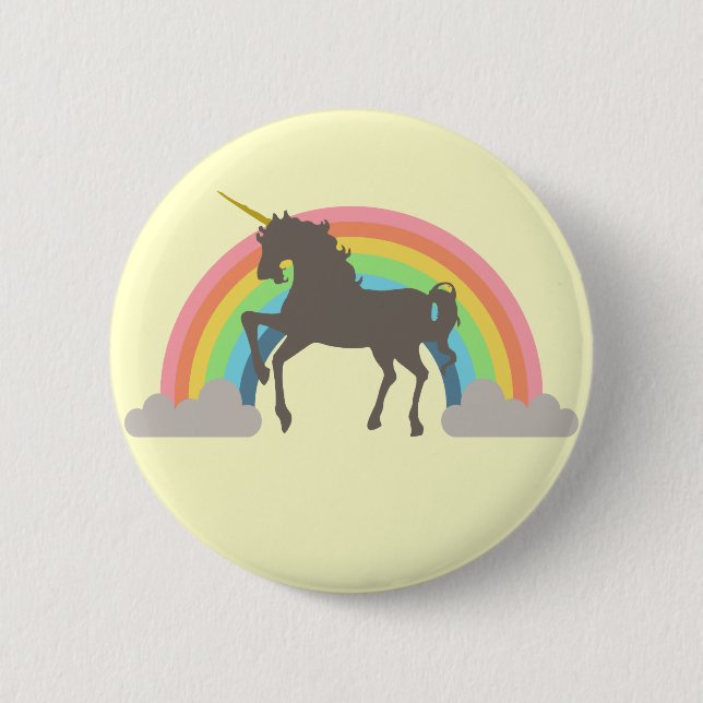Unicorn Power Pinback Button (Front)