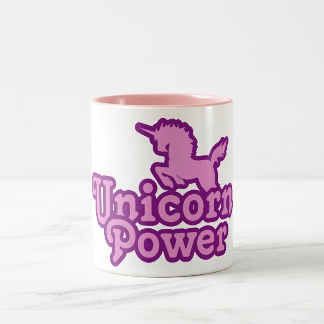 Unicorn Power! Two-Tone Coffee Mug (Center)