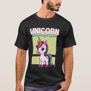Unicorn Prance Your Way To Happiness Unicorn 1 T-Shirt