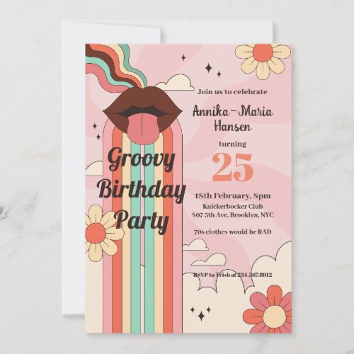 Unicorn Prank Birthday part 2  Groovy Party Holiday Card