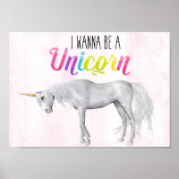 Unicorn Premium Canvas (Gloss) Poster