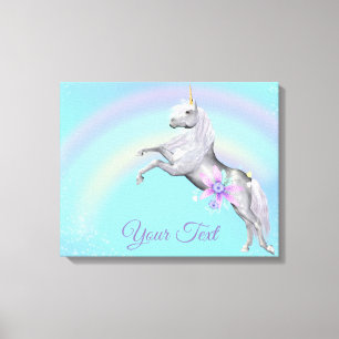 Unicorn Premium Wrapped Canvas (Gloss) Print