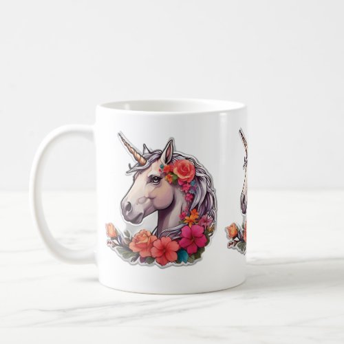 Unicorn pretty design coffee mug