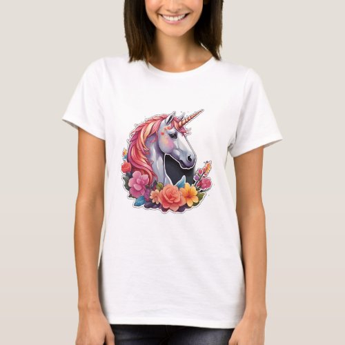 Unicorn pretty design T_Shirt