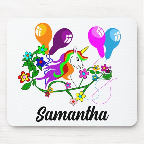 UNICORN pretty girls party favour Mouse Pad