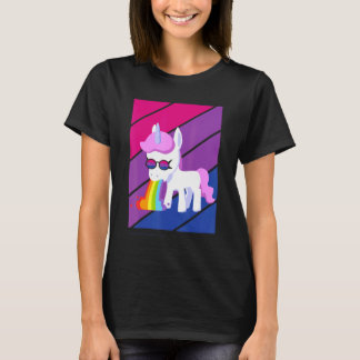 Unicorn Pride Bisexual Flag Lgbtq Proud Ally Pride T-Shirt