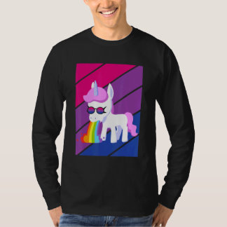 Unicorn Pride Bisexual Flag LGBTQ Proud Ally Pride T-Shirt