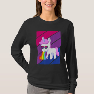 Unicorn Pride Bisexual Flag LGBTQ Proud Ally Pride T-Shirt