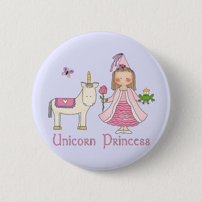 Unicorn Princess Button (Front)