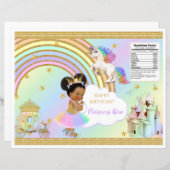 Unicorn Princess Castle Rainbow Baby Girl Chip Bag (Front/Back)
