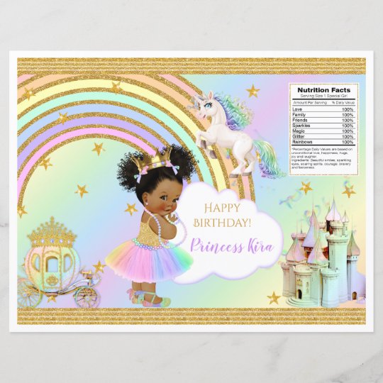 Unicorn Princess Castle Rainbow Baby Girl Chip Bag | nrd.kbic-nsn.gov