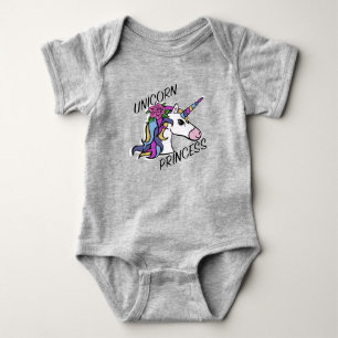 Unicorn Princess Design - Baby Jersey Bodysuit