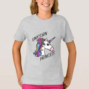 Unicorn Princess Design - Girls' Basic T-Shirt