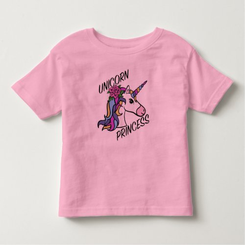 Unicorn Princess Design _ Toddler Fine Jersey T_Sh Toddler T_shirt