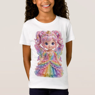 Unicorn Princess Fairy Rainbow Dress Wings T-Shirt