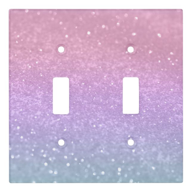Unicorn Princess Glitter #1 #pastel Light Switch Cover (Front)