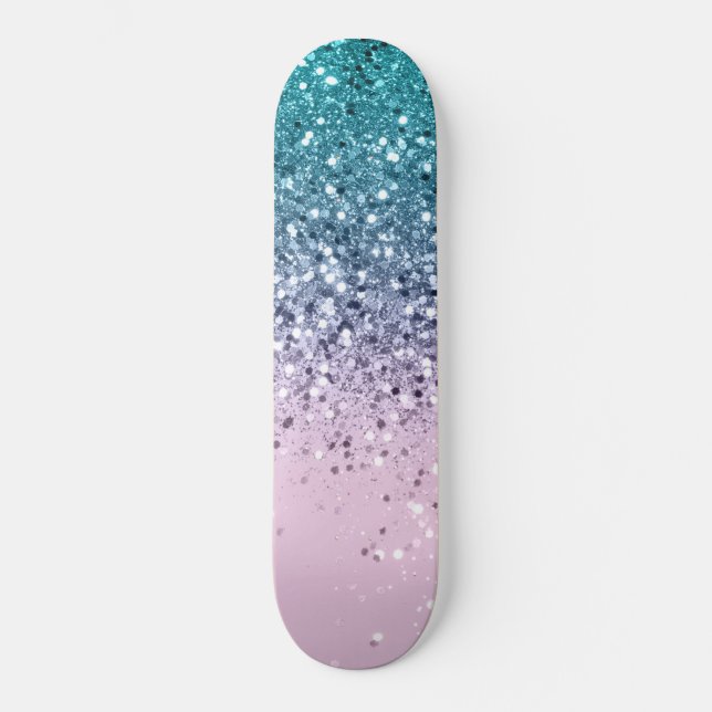 Unicorn Princess Glitter #2 Skateboard (Front)