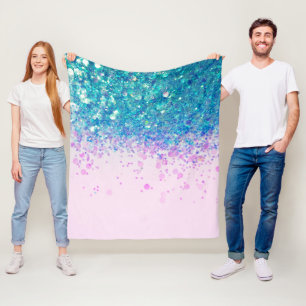 Unicorn Princess Glitter #4 Fleece Blanket