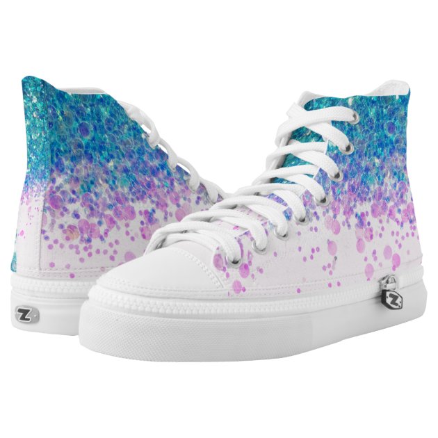 high top sparkly sneakers