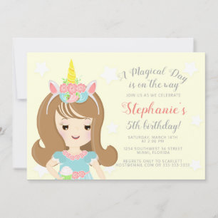 Unicorn Princess Invitation
