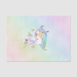 Unicorn Princess Iridescent Rainbow Pastel Party Tissue Paper