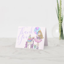 Unicorn Princess Modern Watercolor Pastel