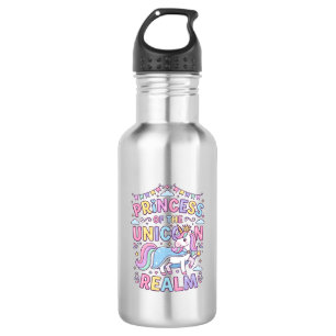 Unicorn Princess of the Unicorn Realm Charming POD Stainless Steel Water Bottle