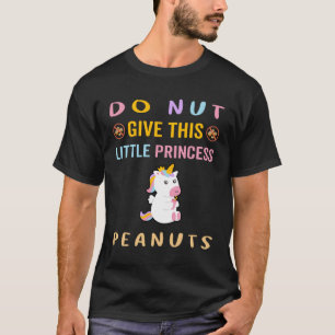 Unicorn Princess Peanut Allergy Awareness T-Shirt
