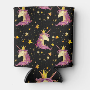 Unicorn Princess: Watercolor Fairy Tale Can Cooler