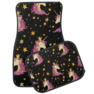 Unicorn Princess: Watercolor Fairy Tale Car Floor Mat