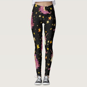 Unicorn Princess: Watercolor Fairy Tale Leggings