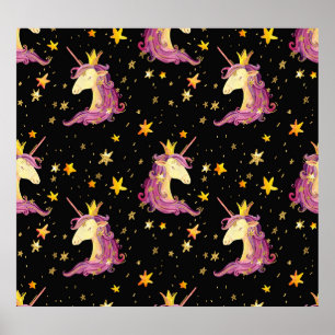 Unicorn Princess: Watercolor Fairy Tale Poster