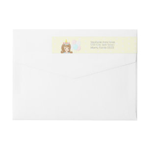 Unicorn Princess Wrap Around Label