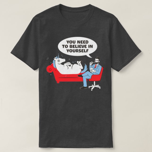 Unicorn Psychiatry T-Shirt (Design Front)