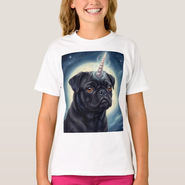 Unicorn Pug T-Shirt (Front)