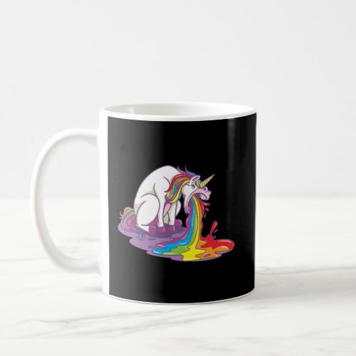 Unicorn Puking Rainbow Coffee Mug