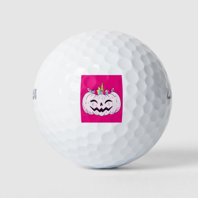 Unicorn Pumpkin Golf Balls (Front)