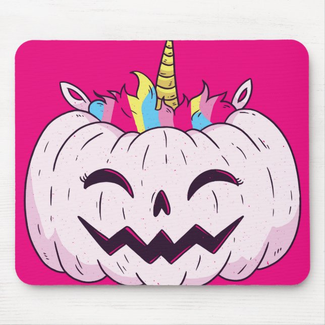 Unicorn Pumpkin Mouse Pad (Front)