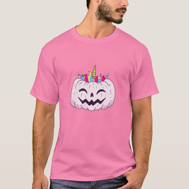 Unicorn Pumpkin T-Shirt (Front)