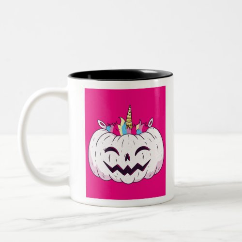 Unicorn Pumpkin Two-Tone Coffee Mug