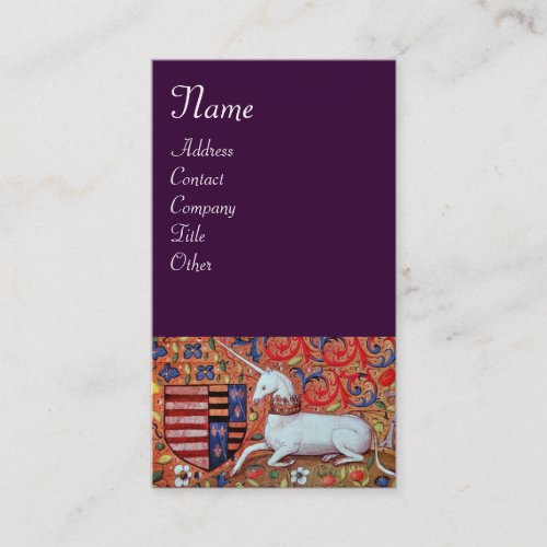 UNICORN purple Business Card