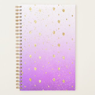 Unicorn Purple Glitter Planner