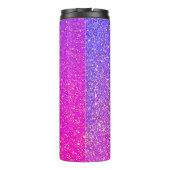 Unicorn Purple Pink Glitter Personalized Thermal Tumbler (Back)