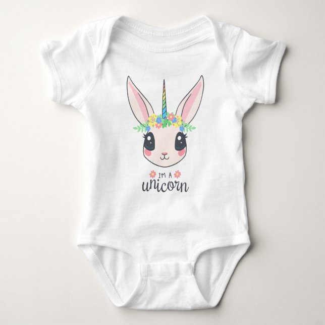 Unicorn rabbit cute women's t-shirt (Front)