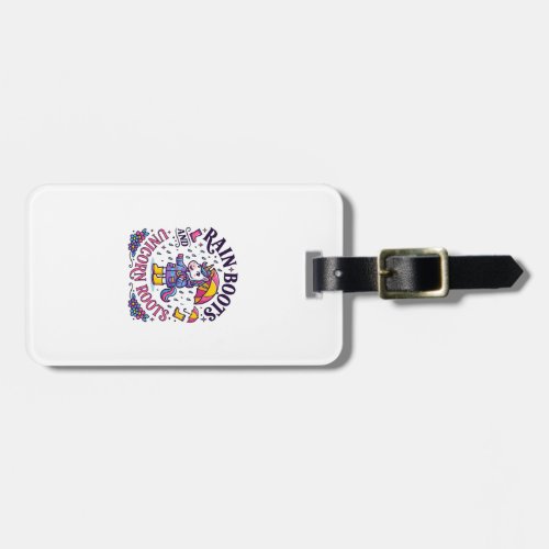 Unicorn Rain Boots and Unicorn Roots Commercial Sh Luggage Tag