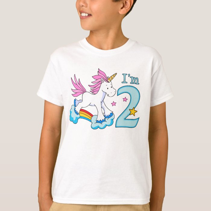 2nd birthday unicorn shirt