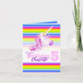 Unicorn Stars Present Fun Kids Age 2 Year Old Child Kids 2nd Birthday Card - Groceries