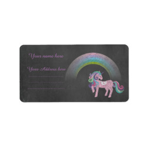 Unicorn rainbow ADDRESS LABEL