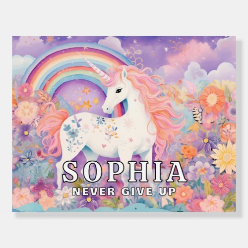 *~* UNICORN Rainbow AP96 Reverse Flowers Foam Board